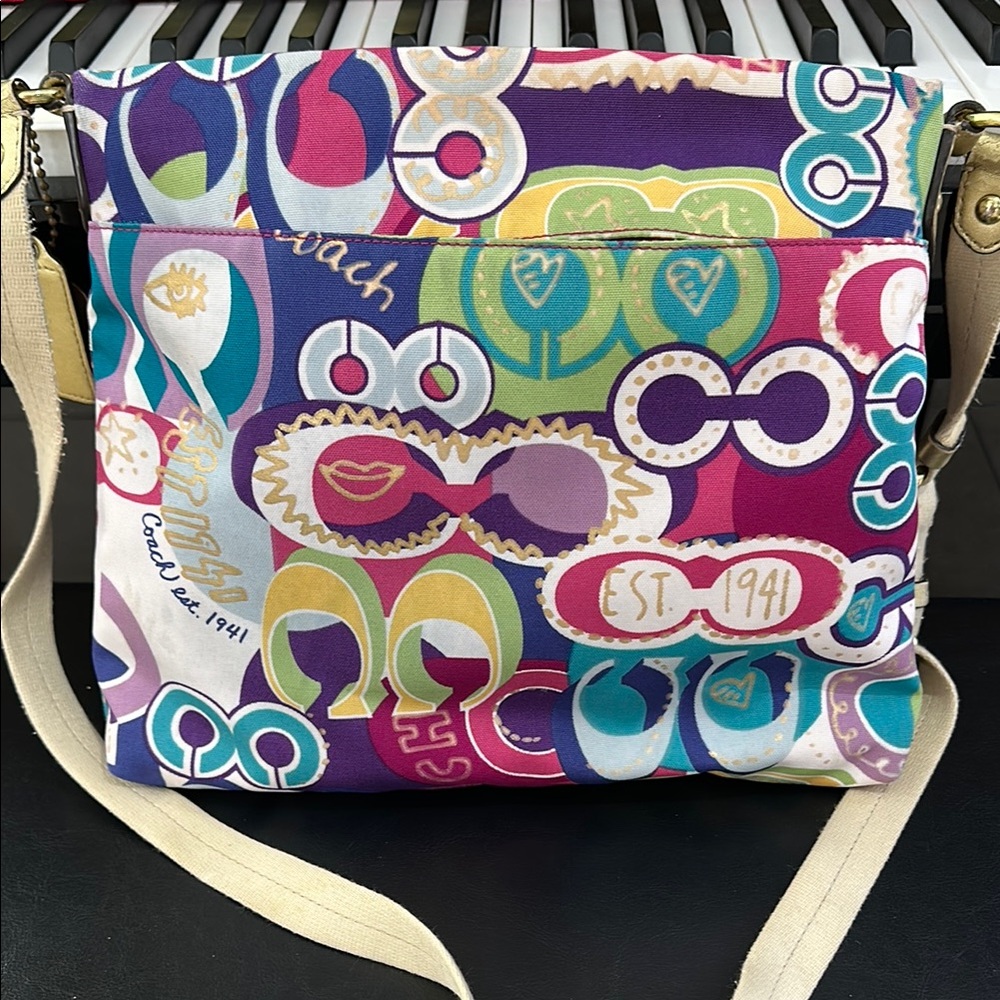 Coach Vibrant Multi-Color Whimsical Crossbody Bag - Picture 5 of 11